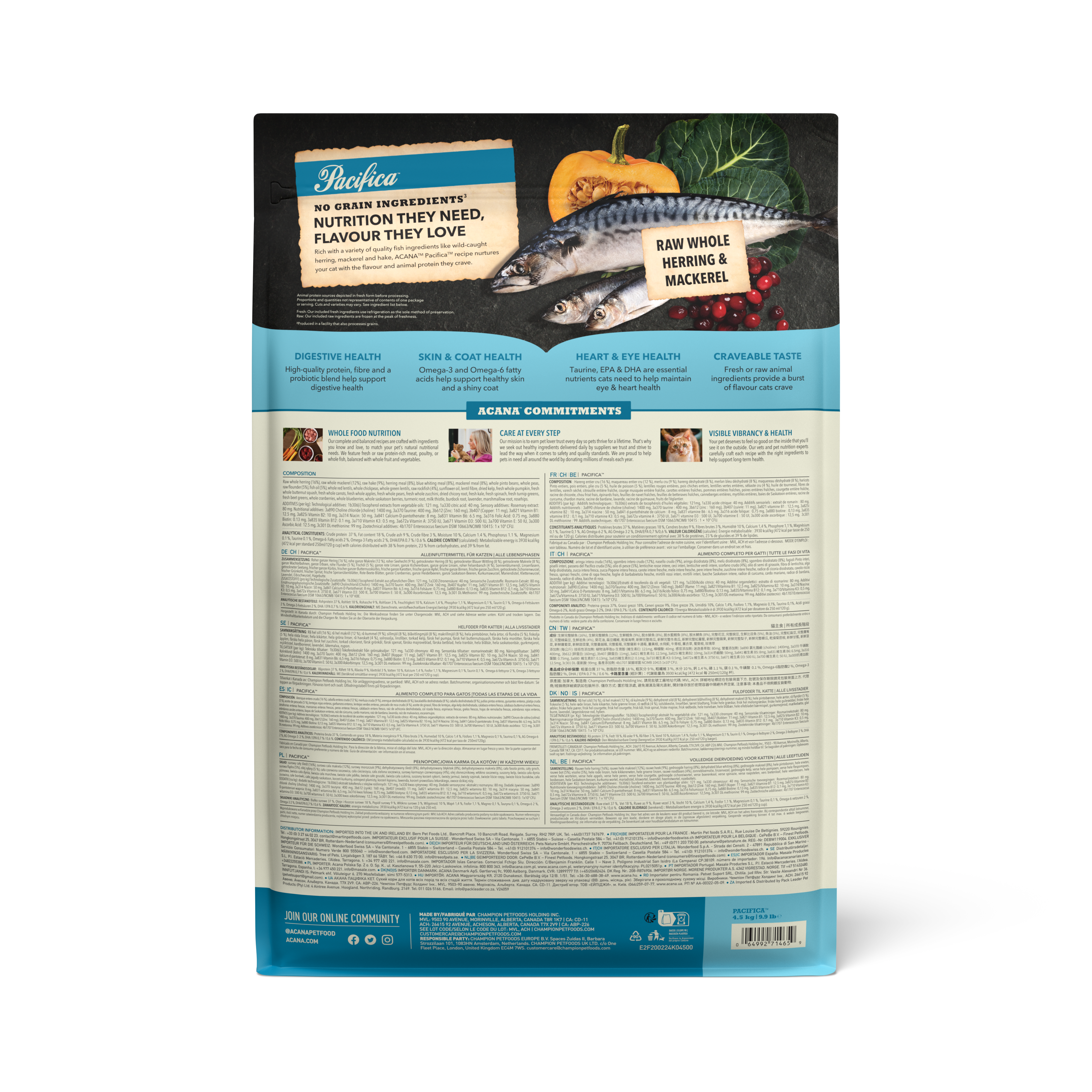 Pacífica - Gama Highest Protein - Acana Gato - masale